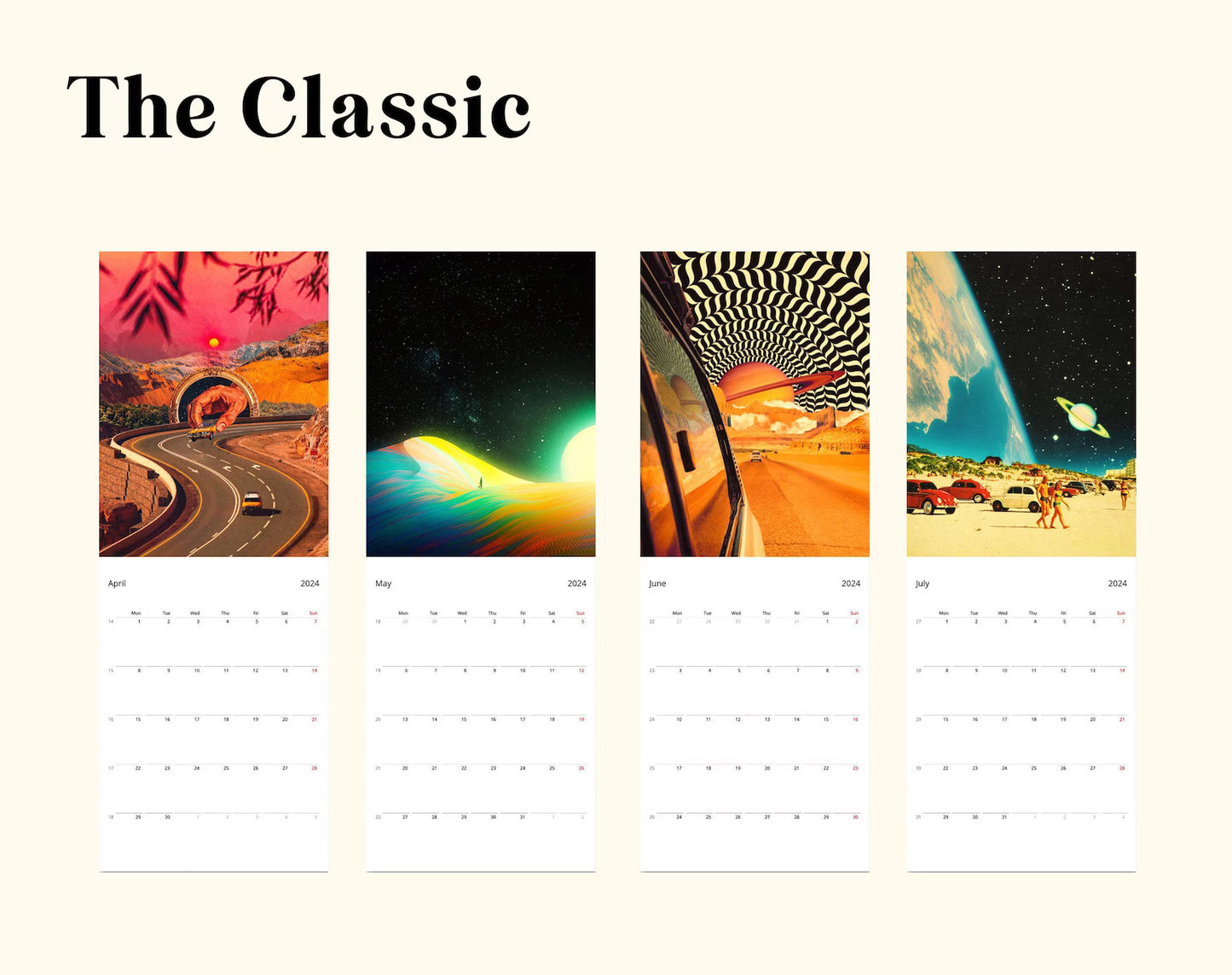 Wall Calendar 2024 - The Classic